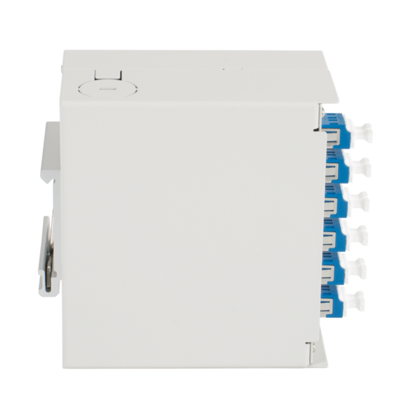 Hutschienenbox OS2 6xLC-Duplex Kupplung -- ohne Pigtails