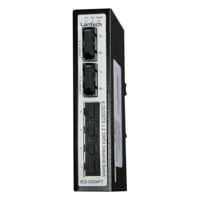 Industrieswitch, unmanaged, FE, 4x10/100TX + 2x100FX SC MM 2km, -20°C ~ +60 °C Industrieswitch, unmanaged, FE, 4x10/100TX + 2x100FX SC MM 2km, -20°C ~ +60 °C