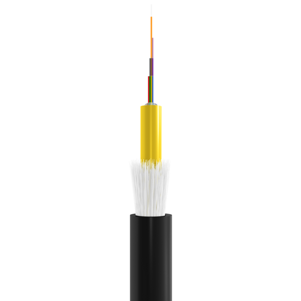 INFRALAN® A-DQ(ZN)B2Y OM2 12G (1x12), 2000N schwarz 5,8mm