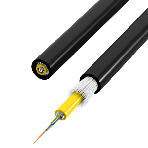 INFRALAN® A-DQ(ZN)B2Y OS2 12E (1x12), 3000N PE schwarz, 7,0mm G657A1