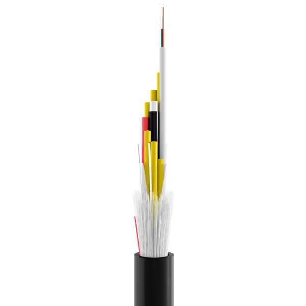 INFRALAN® A-DQ(ZN)B2Y OS2 96E (8x12), Fca 5000N schwarz 12,7mm G657A1