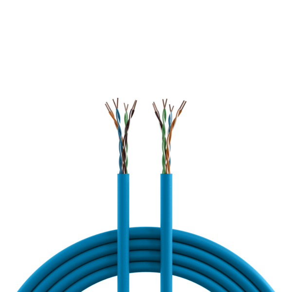 INFRALAN® Cat.6A 500 AWG23 U/UTP 4P CPR -- B2ca RAL5015 blau 500m