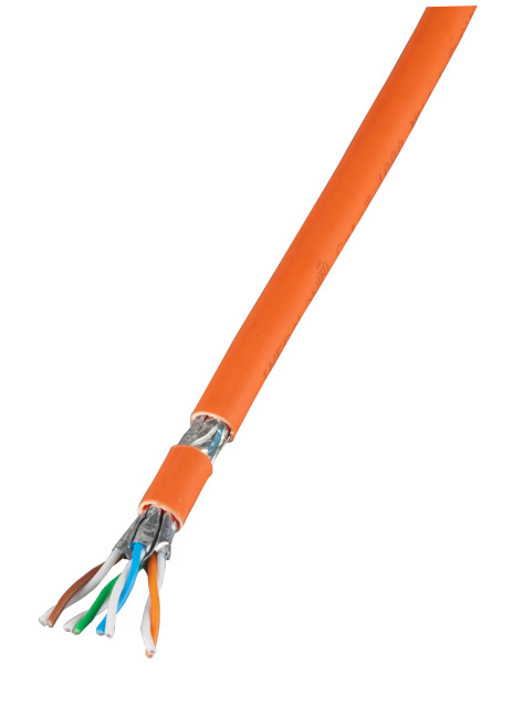 INFRALAN Cat.7 1000 AWG23,S/FTP 2x4P, CPR Eca orange, 250m INFRALAN Cat.7 1000 AWG23,S/FTP 2x4P, CPR Eca orange, 250m