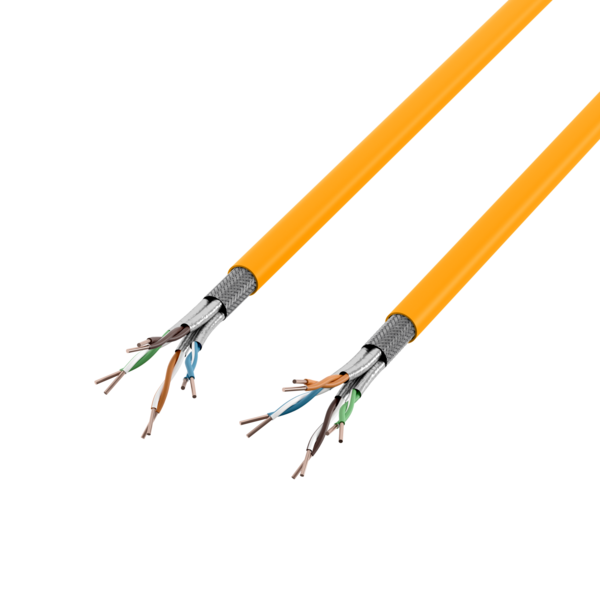 INFRALAN Cat.7A 1500 AWG22 S/FTP 2x4P CPR Cca -- melonengelb RAL1028, 500m