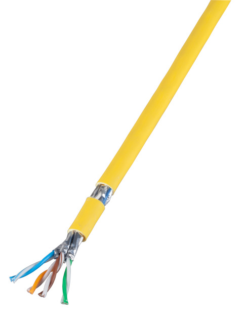 INFRALAN Cat.7A 1500 AWG22, S/FTP 4P CPR Cca rapsgelb RAL1021