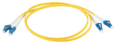 INFRALAN© Duplex Patchkabel LC-LC OS2 G652D -- 5m LSZH 2mm gelb