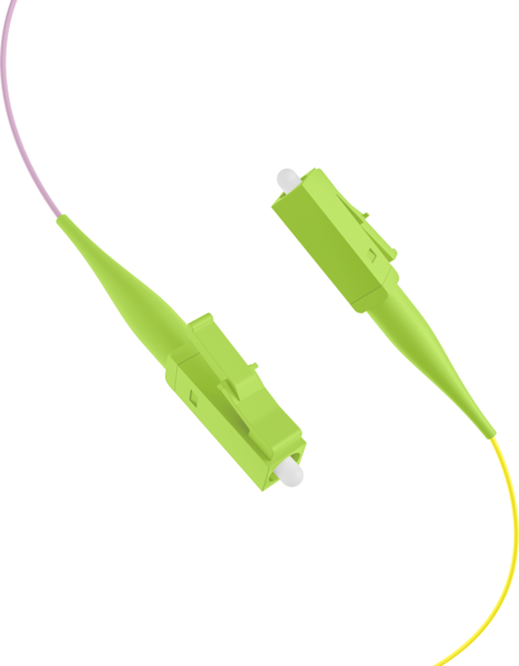 INFRALAN® Faserpigtail LC OM5  -- farbiges Set 2m - 12 Stück