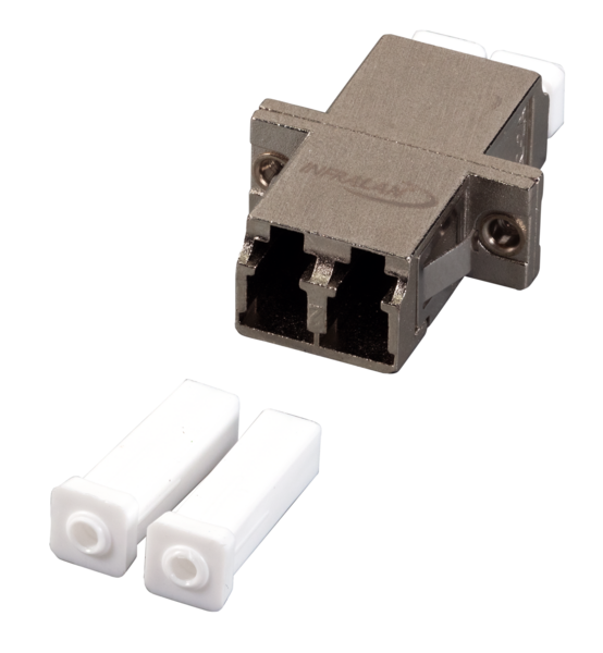 INFRALAN® Kupplung LC Duplex OS2 Metallgehäuse Glasfaser Kupplungen