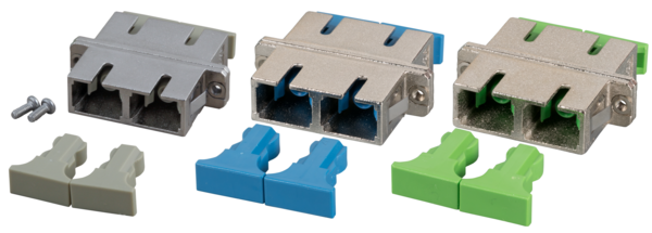 INFRALAN® Kupplung SC Duplex OS2 Metallgehäuse Glasfaser Kupplungen