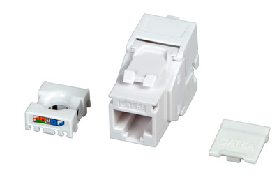 INFRALAN© RJ45 Keystone UTP, Cat.6A -- 500MHz, Komponenten zertifiziert