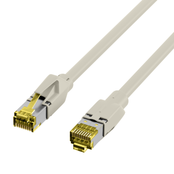 INFRALAN® RJ45 Patchkabel S/FTP, Cat.6A, TM31, UC900, 20m, grau