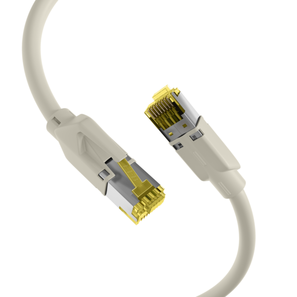 INFRALAN® RJ45 Patchkabel S/FTP, Cat.6A, TM31, UC900, 5m, grau