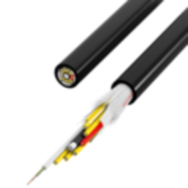 INFRALAN© U-DQ(ZN)BH OM4 48G (4x12) -- Eca 5000N LSZH schwarz 11,2mm