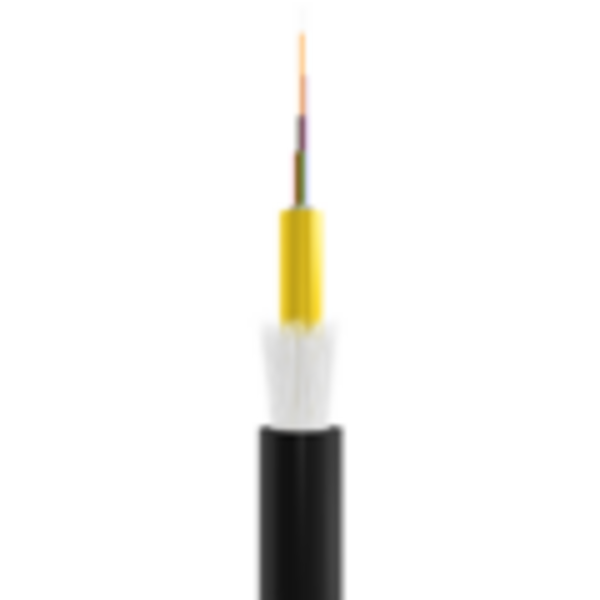 INFRALAN© U-DQ(ZN)BH OS2 4E (1x4) -- Eca 3000N LSZH schwarz, 7,5mm G657A1