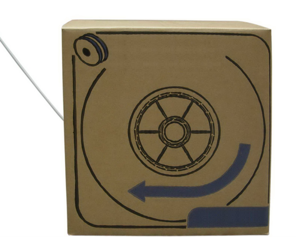 INFRALAN© U/FTP Cat.6A 500MHz, AWG23 4P -- Dca, 305m Box, weiß