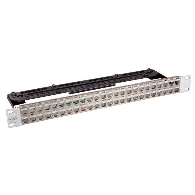 INFRALAN Verteilerfeld 19? 1HE, 48-Port für Keystones E-2009x, Metallfarben INFRALAN Verteilerfeld 19? 1HE, 48-Port für Keystones E-2009x, Metallfarben