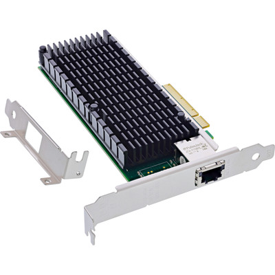InLine® 10-Gigabit Netzwerkkarte, 1x RJ45 10Gb/s, PCIe x8 (Produktbild 1)