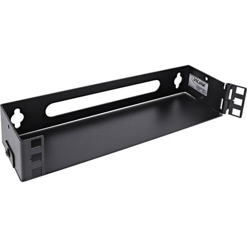 InLine® 10 Mini Rack zur Wandmontage, 1HE, 7,6cm Tiefe, schwarz