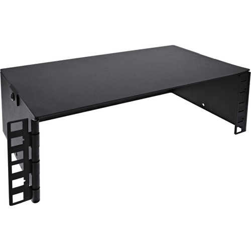 InLine® 10 Mini Rack zur Wandmontage, 2HE, 15,2cm Tiefe, schwarz