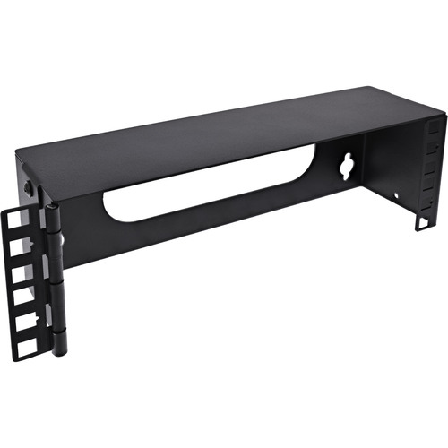 InLine® 10 Mini Rack zur Wandmontage, 2HE, 7,6cm Tiefe, schwarz
