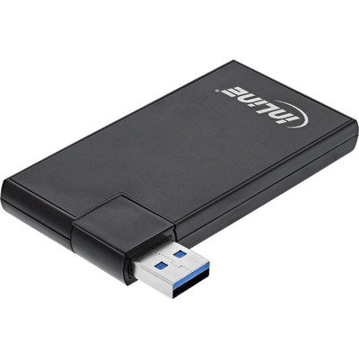 InLine 180 Twist Hub USB 3.0, 4 Port, drehbar, schwarz InLine 180 Twist Hub USB 3.0, 4 Port, drehbar, schwarz