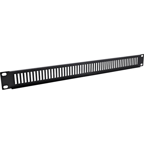 InLine® 19 Blindplatte perforiert, 1HE, RAL 9005 schwarz