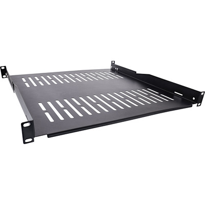 InLine® 19 Fachboden, 450mm, 50kg, 1HE, RAL 9005 schwarz InLine® 19 Fachboden, 450mm, 50kg, 1HE, RAL 9005 schwarz
