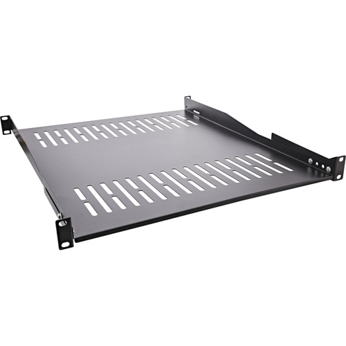 InLine® 19 Fachboden, 550mm, 50kg, 1HE, RAL 9005 schwarz