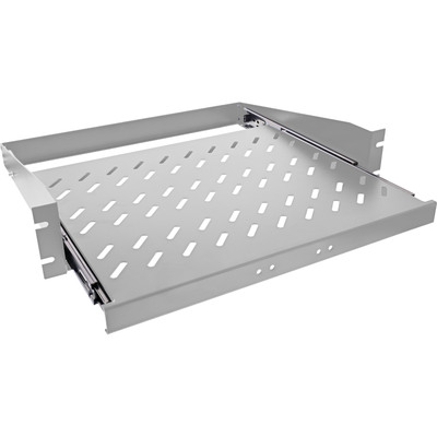 InLine® 19 Fachboden ausziehbar, 350mm, 30kg, 2HE, RAL 7035 lichtgrau InLine® 19 Fachboden ausziehbar, 350mm, 30kg, 2HE, RAL 7035 lichtgrau