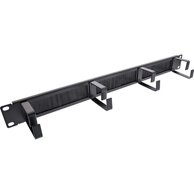 InLine® 19 Kabel Durchführungsplatte mit 4 Bügel, 1HE, RAL 9005 schwarz InLine® 19 Kabel Durchführungsplatte mit 4 Bügel, 1HE, RAL 9005 schwarz