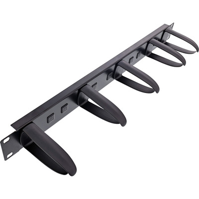 InLine® 19 Kabelführungspanel, 5 Kunststoffbügel abnehmbar, RAL 9005, schwarz InLine® 19 Kabelführungspanel, 5 Kunststoffbügel abnehmbar, RAL 9005, schwarz