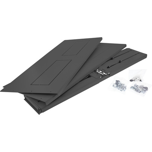 InLine® 19 Rack zur Wandmontage, 2HE, 24-40cm Tiefe, mit Abdeckung, schwarz