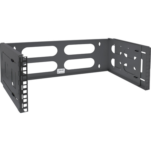 InLine® 19 Rack zur Wandmontage, 4HE, 24-40 cm Tiefe, schwarz RAL9005 Wandschränke