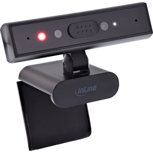 InLine® 5MP Webcam, USB-C, Autofokus, Windows Hello, Privacy-Shutter