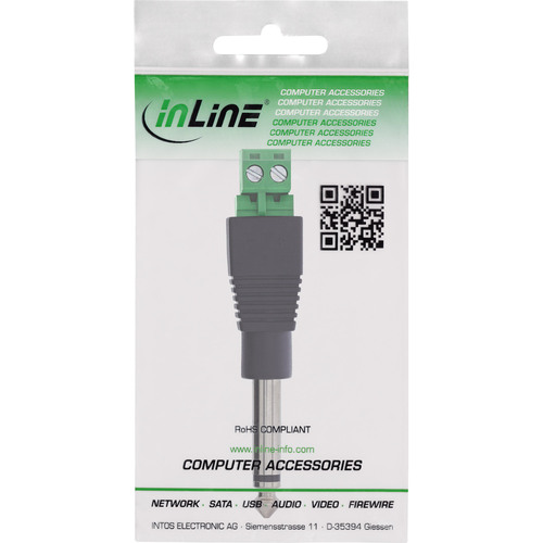 InLine® 6,35mm Klinkenstecker an Terminalblock, Mono, 2-polig