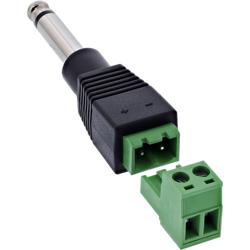 InLine® 6,35mm Klinkenstecker an Terminalblock, Mono, 2pol Adapter