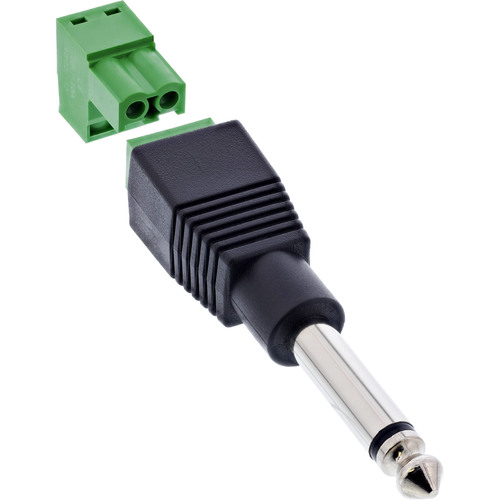 InLine® 6,35mm Klinkenstecker an Terminalblock, Mono, 2pol