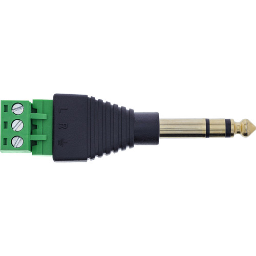 InLine® 6,35mm Klinkenstecker an Terminalblock, Stereo, 3pol