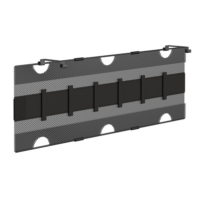 InLine® Ablagenetz mit Klettlaschen, für Untertisch-Montage, schwarz (Produktbild 1)
