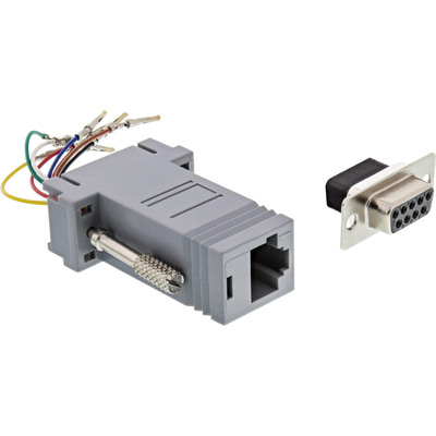 InLine® Adapter, 9pol Sub D Buchse an RJ45 Buchse