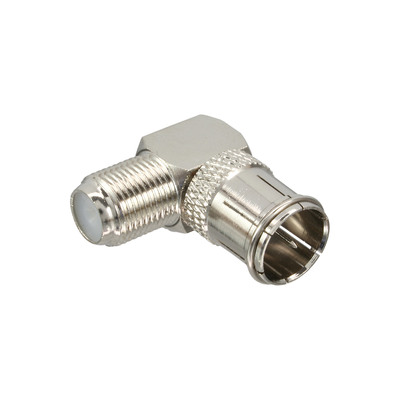 InLine® Adapter F-Quick-Stecker (SAT) auf F-Buchse (SAT), gewinkelt (Produktbild 1)