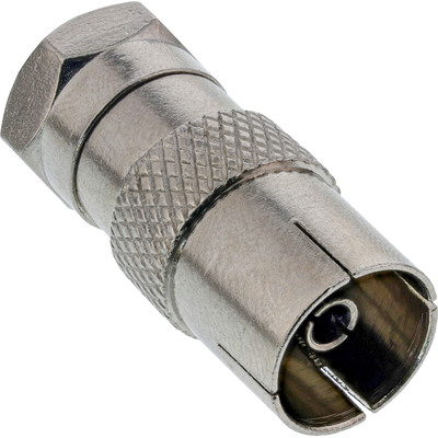 InLine Adapter F-Stecker (SAT) auf IEC-Buchse (Antenne) InLine Adapter F-Stecker (SAT) auf IEC-Buchse (Antenne)