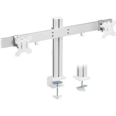 InLine® Aluminium Monitor-Tischhalterung für 2 Monitore bis 32, 8kg