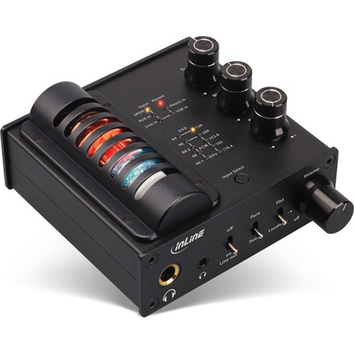 InLine AmpUSB-EQ, Hi-Res AUDIO HiFi DSD Kopfhörer-Röhrenverstärker+Equalizer, USB DAC InLine AmpUSB-EQ, Hi-Res AUDIO HiFi DSD Kopfhörer-Röhrenverstärker+Equalizer, USB DAC