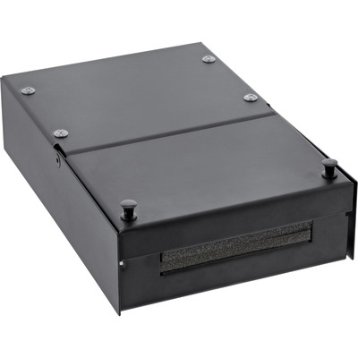 InLine® Anschlussdose Aufputz für 4x Keystone RJ45 Buchse, Metall, schwarz (Produktbild 1)