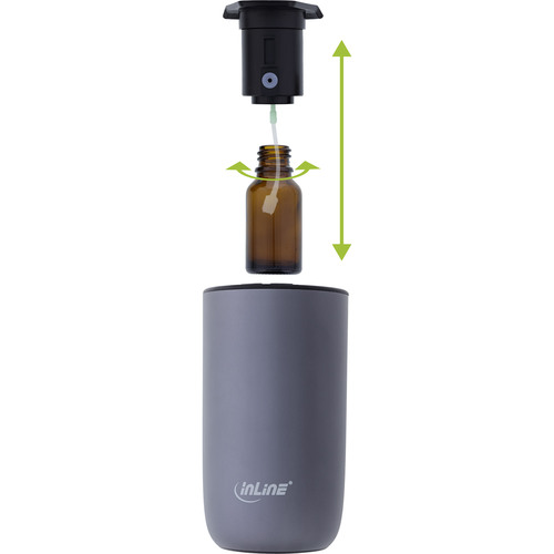 InLine® Aroma Diffuser Home & Car, wasserlos, Ambientelicht, Akku