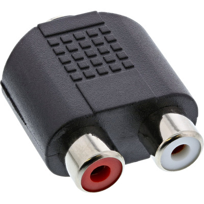 InLine® Audio Adapter, 3,5mm Klinke Buchse Stereo an 2x Cinch Buchse