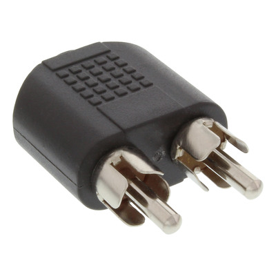 InLine Audio Adapter, 3,5mm Klinke Buchse Stereo an 2x Cinch Stecker