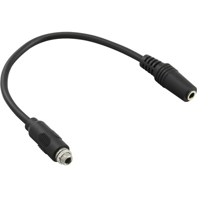 InLine® Audio Adapterkabel zum Einbau 1x mit Gewinde, 3,5mm Stereo Buchse/Buchse, 0,2m