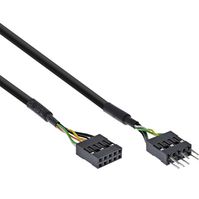 InLine Audiokabel Verlngerung intern, fr HD audio und AC97, 40cm (Produktbild 1)